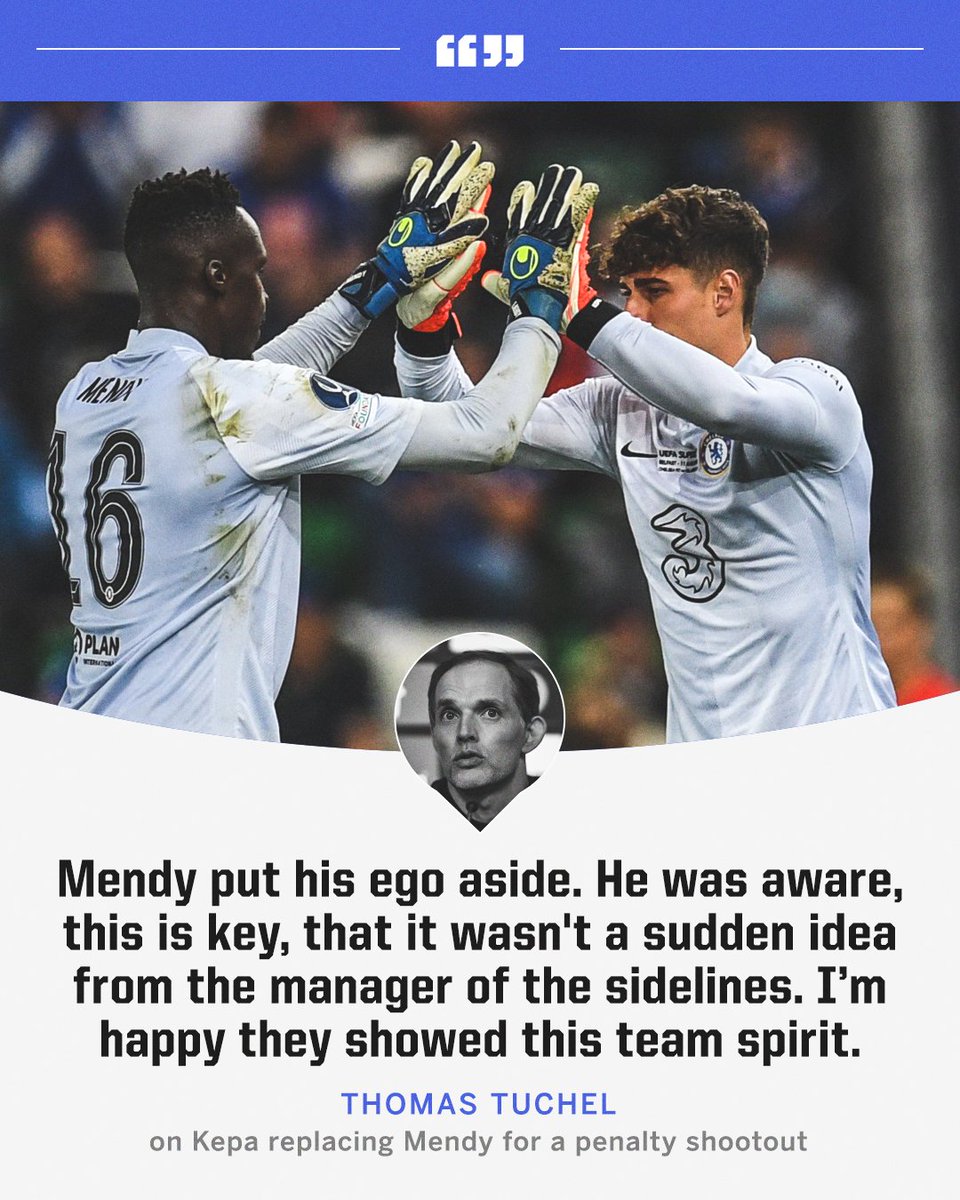 ESPNFC's tweet photo. Mendy is a real team player 👏 https://t.co/l3GSASkVmQ