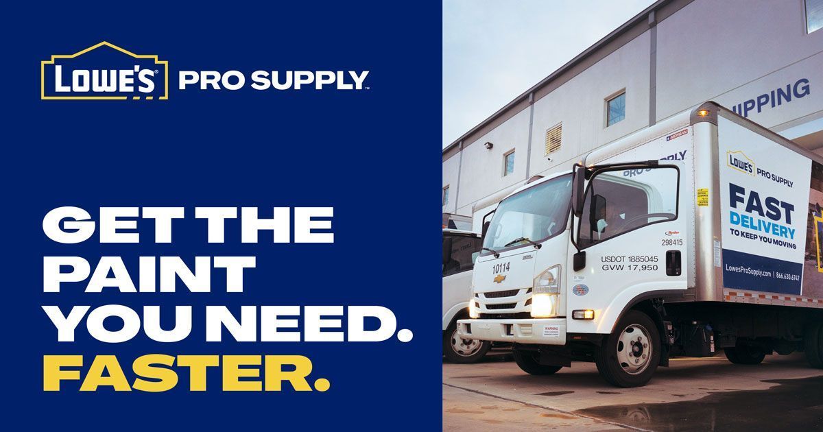 Lowe's Pro Supply on Twitter "When you need paint, Lowe’s Pro Supply