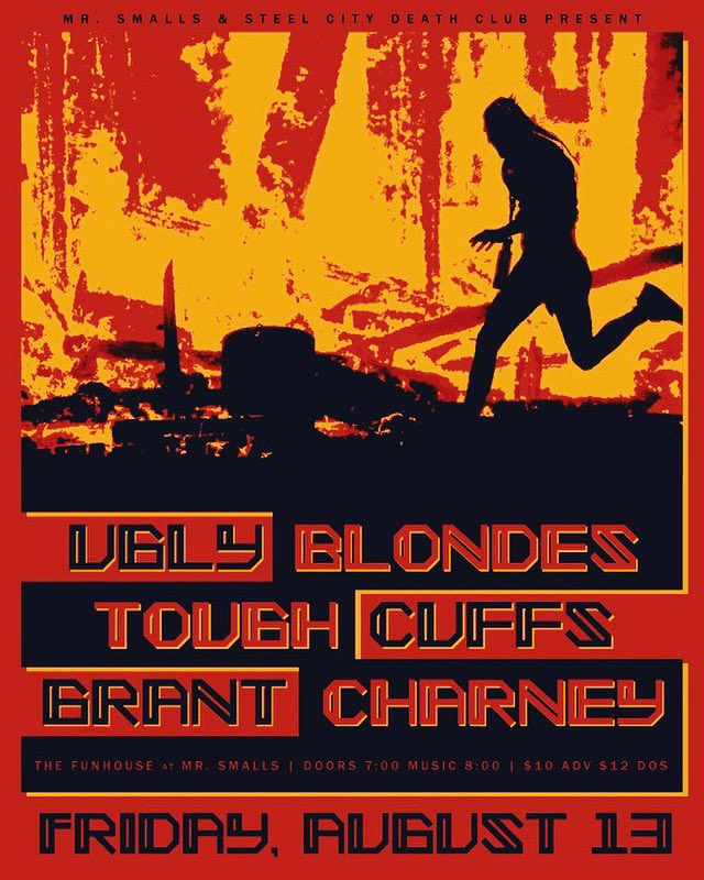 Sorry, we sort of forgot about our Twitter account. This show is tomorrow. Be there.