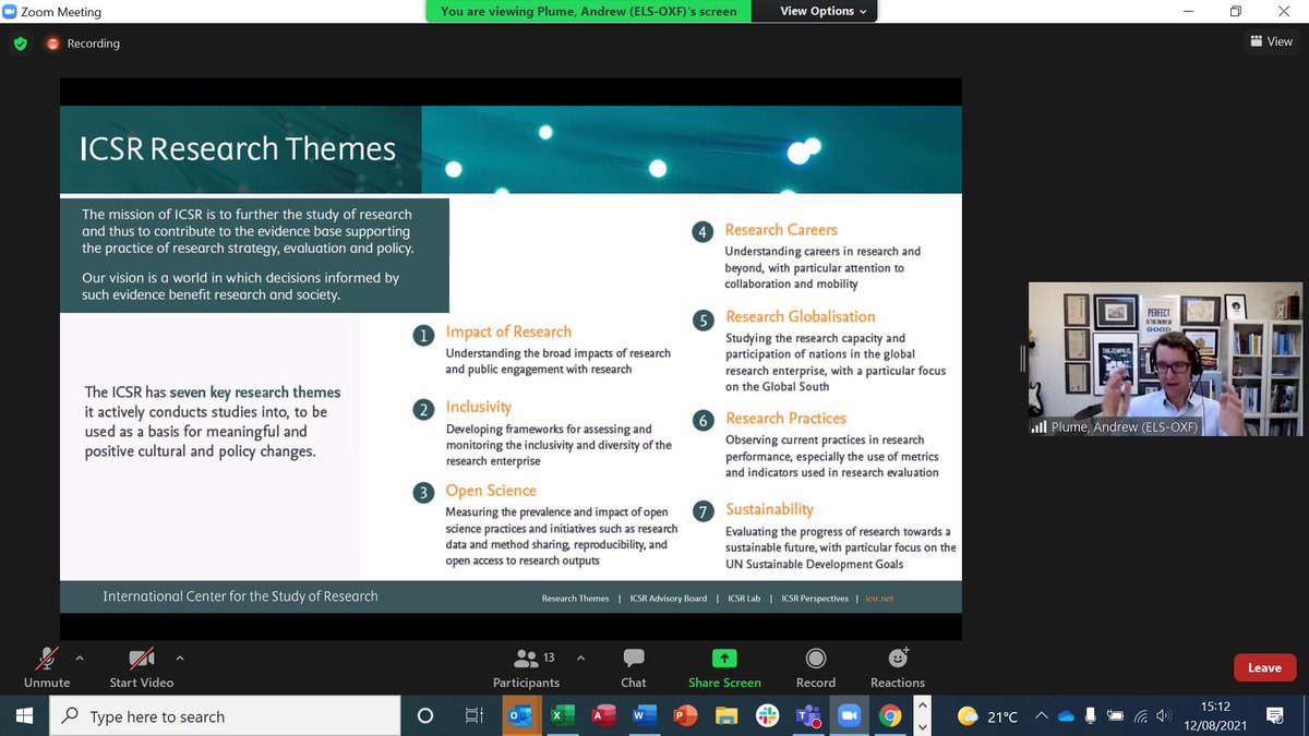 SilviaCDobre's tweet photo. #ICSRLab #Research Themes: #ResearchImpact #inclusivity #OpenScience #globalisation #careers and the very topical #sustainability and the access is free of charge!
@AndrewPlume @IntCtrStudyRes presentation for American #Evaluation Association RTD Interest Group
#bibliometrics https://t.co/HIYznrVl43