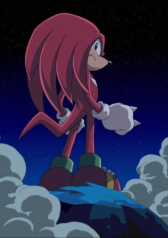 Knuckles the echidna Sonic X screenshot vs My redraw #SonicTheHedgehog #son...