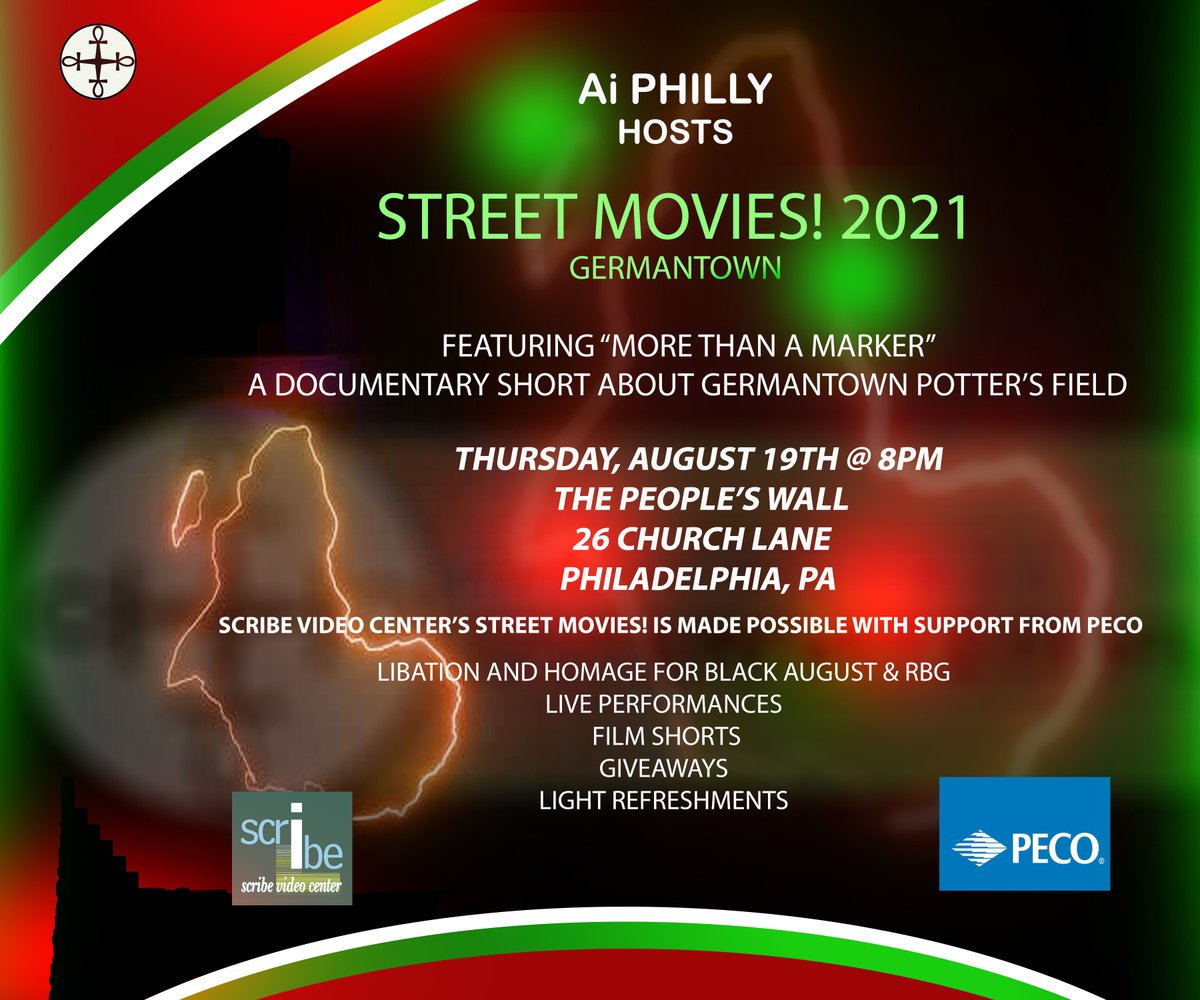 ai_philly's tweet photo. Ai Philly invites you to the 2021 Street Movies GTown Event! 
We’ll have live performances, film shorts, a couple giveaways, and as always, we’re bringing that RBG energy! 
Please join us as we continue to celebrate Black August, Resistance, Preservation, and Freedom! ✊🏾 https://t.co/rtddKHmXyp