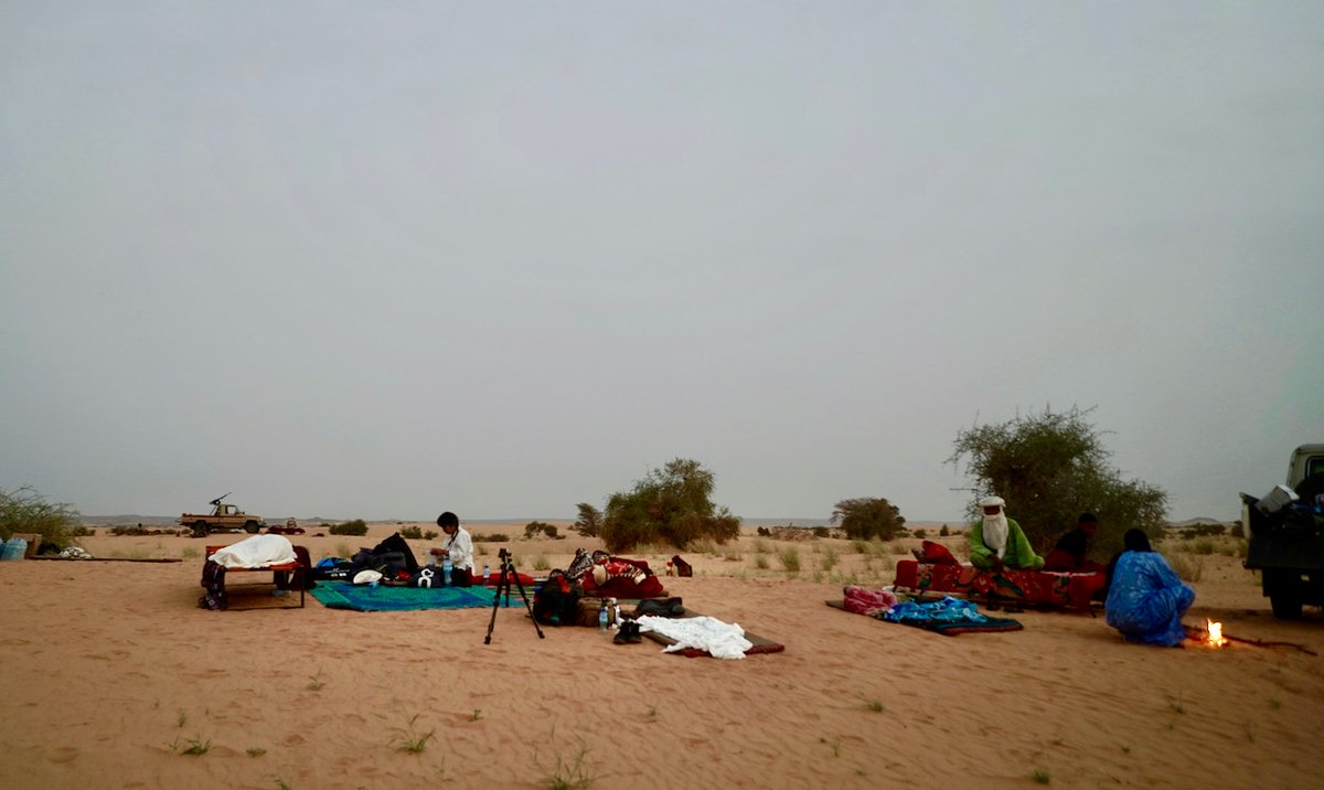 izzyinbliss's tweet photo. #ThrowbackThursday When I traveled in the Sahel in Niger for our documentary #Matriarch. My first trip to Africa scouting for a Tuareg protagonist. The most rewarding and arduous shoot I've ever been on made better by new friends - Tuareg fixers, translators, &amp; military escorts. https://t.co/JjCd5c1jBS