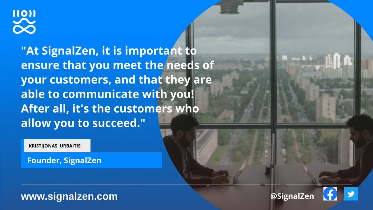 SignalZen's tweet photo. "Customers are the key to #success!" Why don't you check out our website, and see what @SignalZen can do for you. We can support #yourgoals, allow you to meet the needs of your customers, and provide a #LiveChatService that gives you 24/7 capabilities too. Why not get in touch. https://t.co/ovd7FPco4c