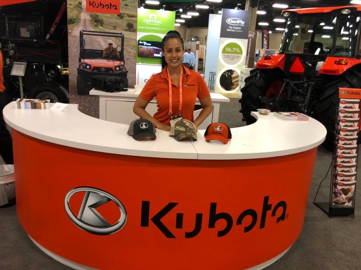 CMTAgency's tweet photo. We're having a great time at the Cattle Industry Convention &amp; NCBA Trade Show representing Kubota at the @Gaylord Opryland Resort this week. Stop by and say hello! #NCBA2021 #CattleCon21 #Kubota #NashvilleTN https://t.co/nIDBm9fEcU