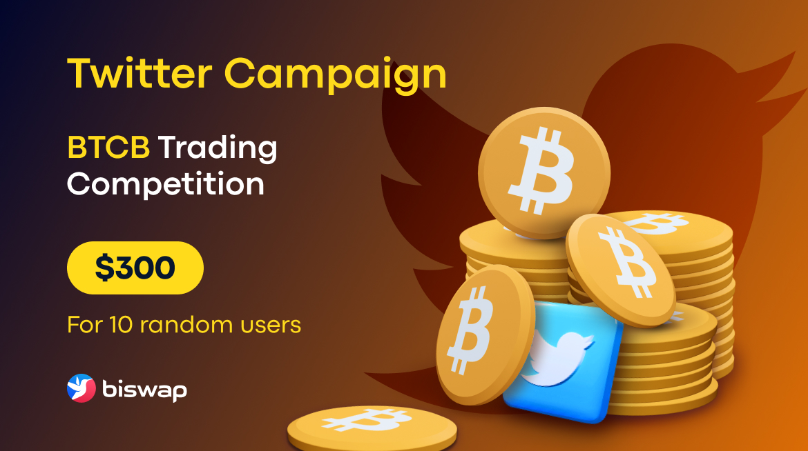 Biswap (@biswap_dex) on Twitter photo ๐$300 in BSW Twitter Giveaway!๐
BSW Winnings Right Away!
๐End date: August 19th
๐ฅ10 winners
โค๏ธ&RT this post
๐ Follow <a href="/Biswap_Dex/">Biswap</a>
๐ Enter your BEP-20 wallet in comments
๐ biswap.org/btcb_competitiโฆ
Maximize #BSW via BTCB Trading Competition!
#DEX #DeFi #BTCB ๐$300 in BSW Twitter Giveaway!๐
BSW Winnings Right Away!
๐End date: August 19th
๐ฅ10 winners
โค๏ธ&RT this post
๐ Follow <a href="/Biswap_Dex/">Biswap</a>
๐ Enter your BEP-20 wallet in comments
๐ biswap.org/btcb_competitiโฆ
Maximize #BSW via BTCB Trading Competition!
#DEX #DeFi #BTCB