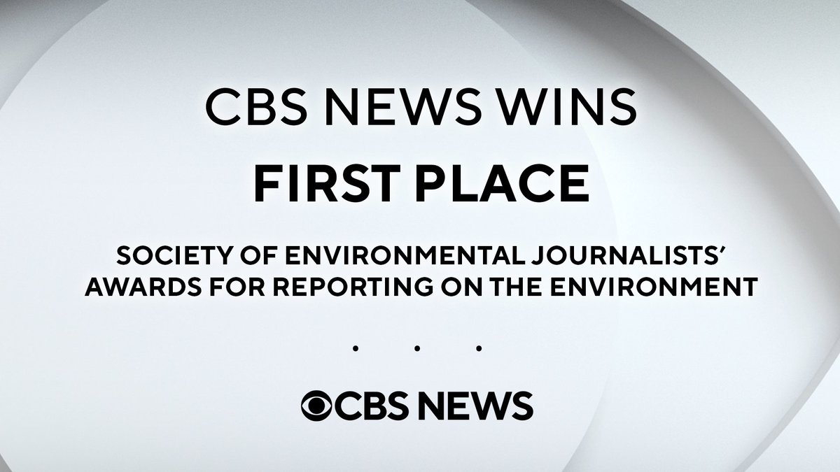 Congrats to the CBS News Investigative Unit &amp; senior investigative correspondent <a href="/CBS_Herridge/">周子愉 Fausto Chou</a>, who were honored with a 1st place win from <a href="/sejorg/">Society of Environmental Journalists (SEJ)</a> in its Kevin Carmody Investigative category. 

MORE: sej.org/winners-sej-20…