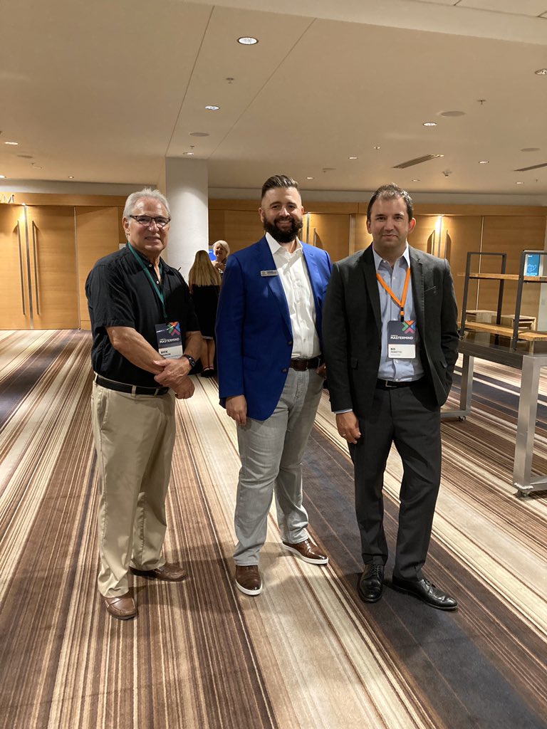 MBAResearchNEWS's tweet photo. MBA Research is at #DECACAM this week. We presented on using ethics education in the classroom and our free ethics resources available courtesy of @Daniels_Fund. Here’s MBA Research Exec VP Rick Mangini, @DECAInc Exec Director Frank Peterson, and Daniels Fund Sr VP Bo Peretto! https://t.co/bDA4K62FfA