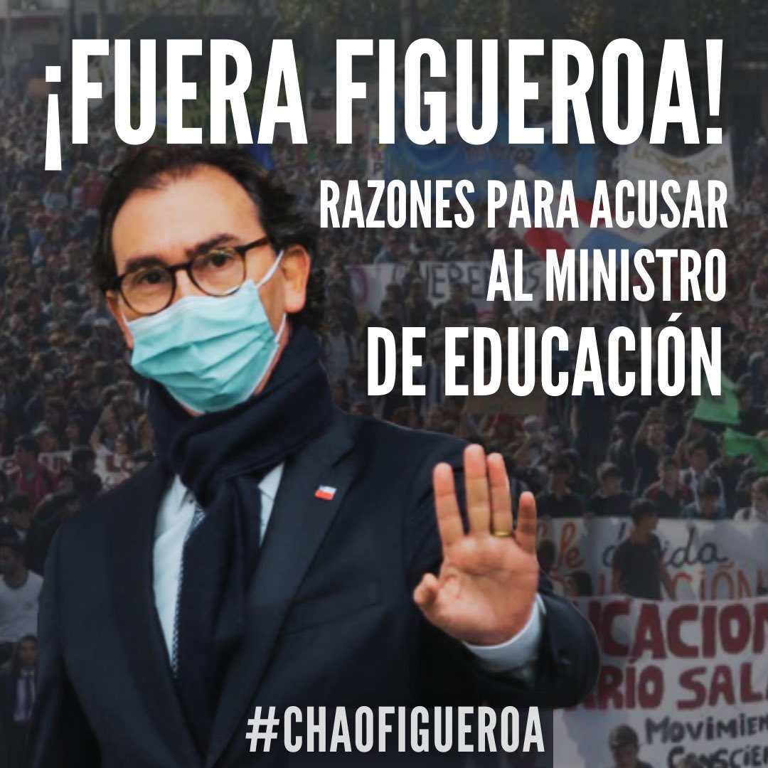 En este🧵les doy razones para decir #chaofigueroa 1. En distrito 14 no hubo apoyo a profesores ni alumn@s para realizar clases a distancia. Familias han tenido que ir al colegio a retirar material para que sus hij@s estudien por la falta de internet y de computadores.