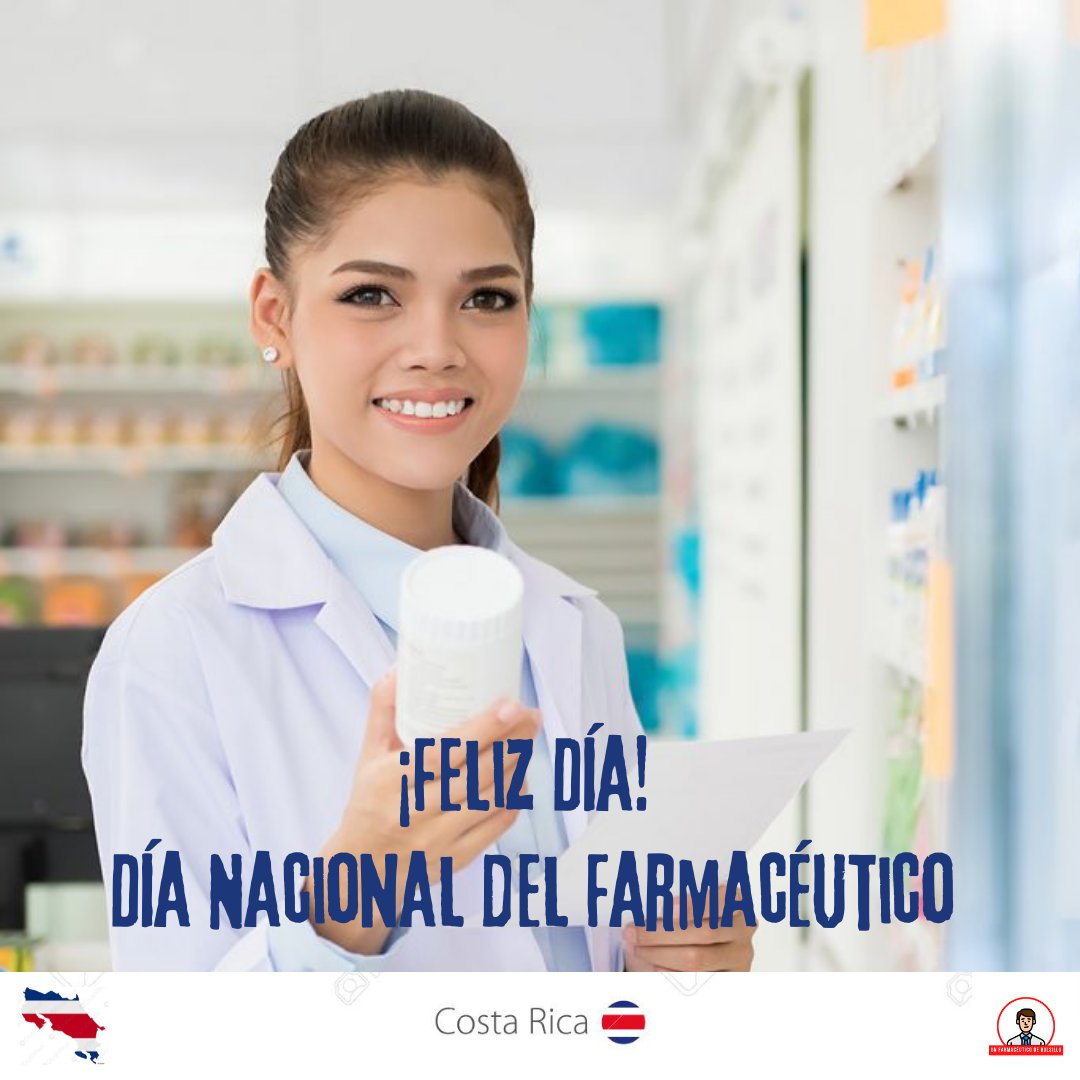 🇨🇷 Feliz Día Nacional del Farmacéutico(a) Costarricense 👨🏻‍🔬👩🏾‍🔬

Gracias por estar siempre al lado del pueblo  sin importar las adversidades!                       

🌟👏🏻 Un aplazó de pie para todos esos héroes con gabacha 👏🏻🌟

Feliz día colegas ♥️