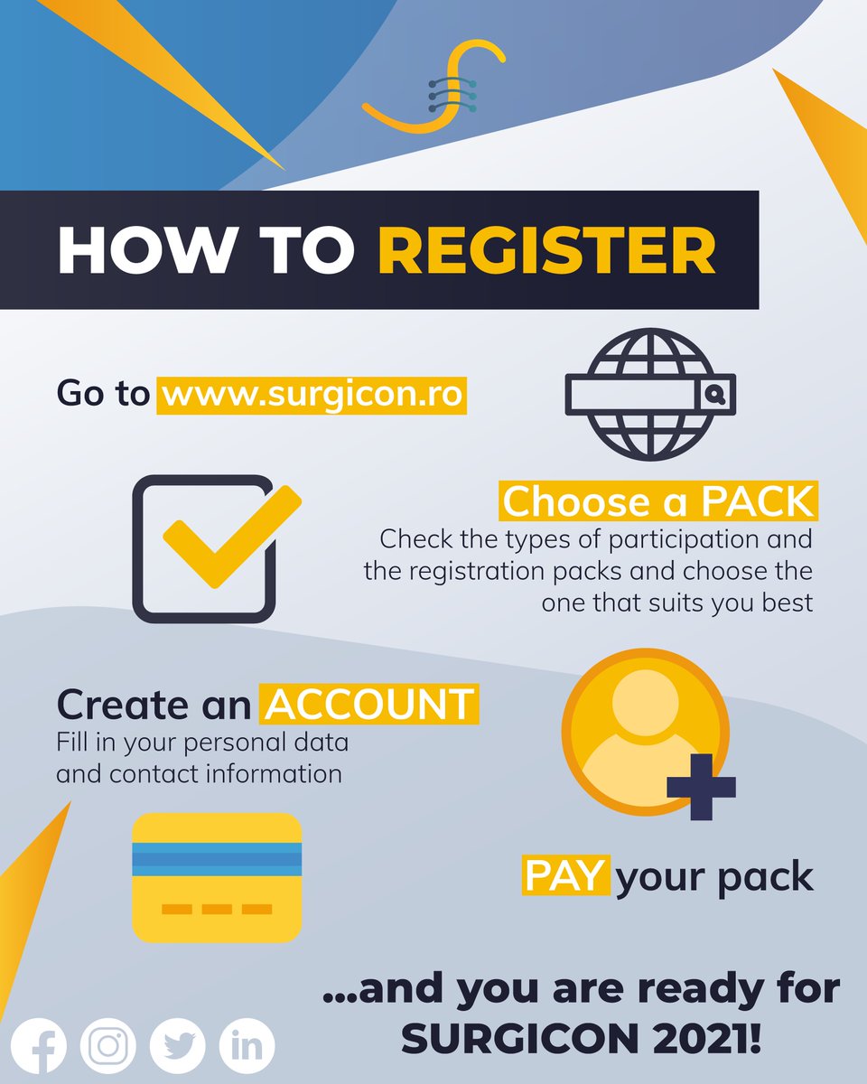 SURGICON2's tweet photo. #HowToRegister #SURGICON2021
Go Register NOW on https://t.co/QuIxGZTVqi! https://t.co/l3J9iMQN9J