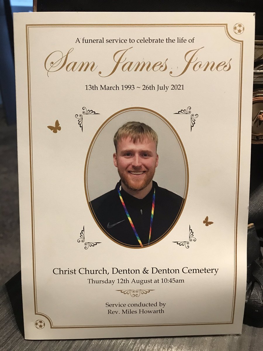 DomDoyle_fc's tweet photo. Beautiful Celebration of Sam’s life today 
RIP Sam, lovely lad, good friend to many and great footballer
We’ll never forget you 💙 
Thoughts &amp; prayers with his beloved family &amp; friends. Wes did you proud 💙 https://t.co/PoSUpHXvE8