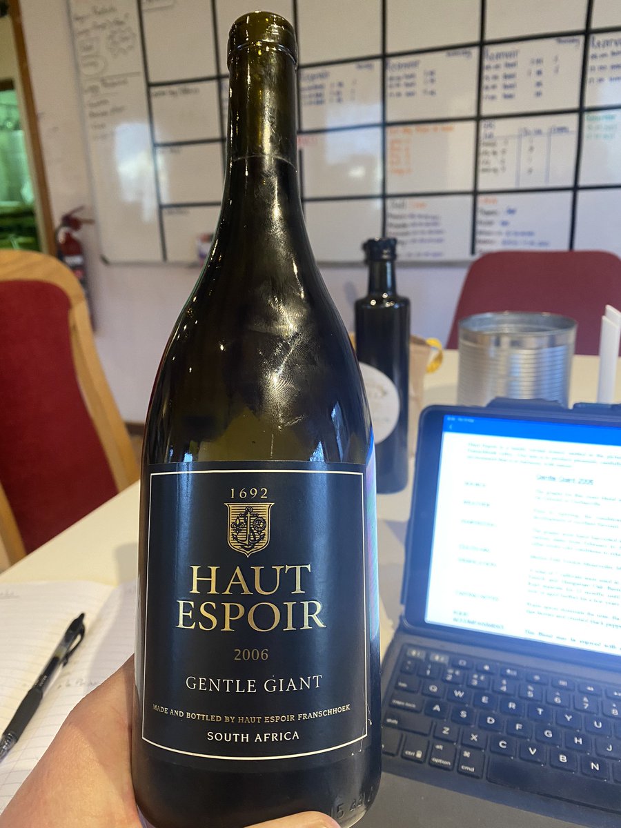 Rob Armstrong (@rambowine) on Twitter photo Tasting our maiden vintage <a href="/hautespoir/">Haut Espoir</a> gentle giant from 2006 and it’s not too shabby imho Tasting our maiden vintage <a href="/hautespoir/">Haut Espoir</a> gentle giant from 2006 and it’s not too shabby imho