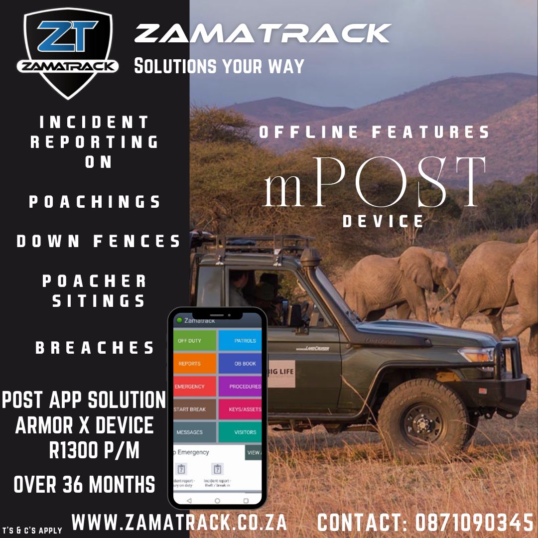 Zamatrack1's tweet photo. Worried about networks? Our offline features ensures your incident reporting can still be reported even while offline. #security #gamereserves #patrols #gamepatrols #antipoaching #PTT #radios #rebuildkzn #guardmanagement #patrolmanagement https://t.co/W5mHbHAlpJ