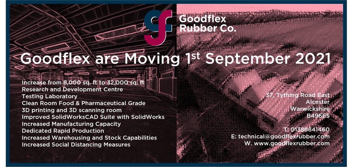 GoodflexRubber's tweet image. Exciting times at Goodflex Rubber Co as we move to a new manufacturing facility as part of our strategic plan
goodflexrubber.com/blog/goodflex-…

 #manufacturing #automotive #innovation #supplychain #siliconehose #siliconehosemanufacturer #engineering