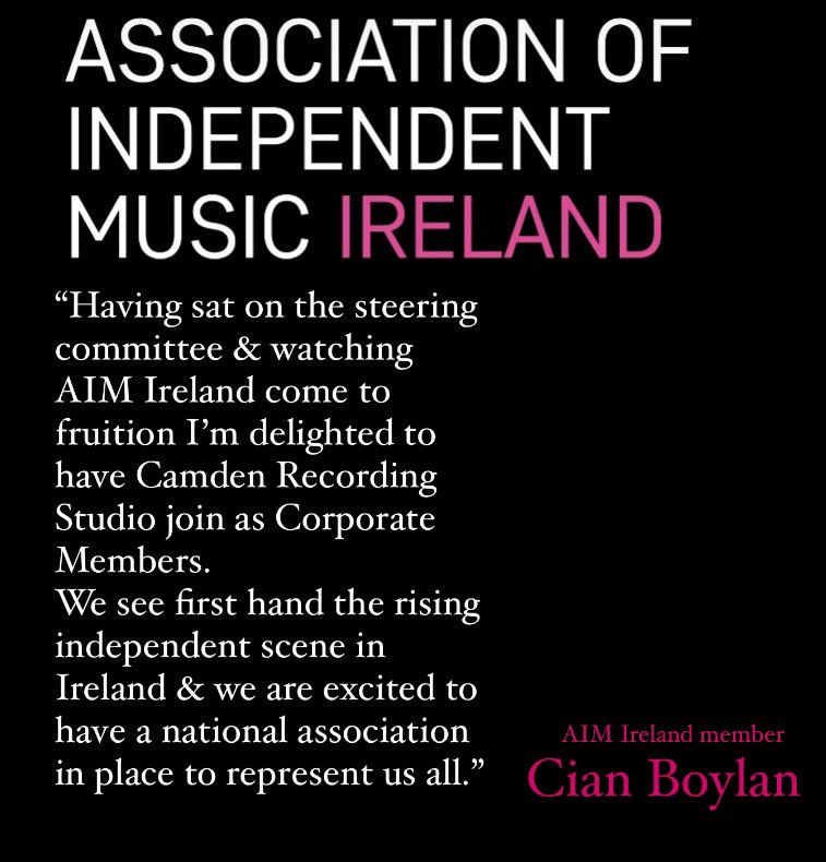 AIM_Ireland (@aim_ireland) on Twitter photo AIM Ireland welcome world class recording studio and creative hub <a href="/camdenrecording/">Camden Studios</a> - <a href="/Cianboylan/">Cian boylan</a> AIM Ireland welcome world class recording studio and creative hub <a href="/camdenrecording/">Camden Studios</a> - <a href="/Cianboylan/">Cian boylan</a>