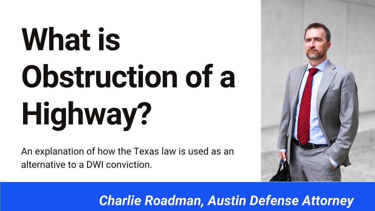 roadmanlaw's tweet photo. Ever wonder how a DWI can turn into "Obstruction of a Highway?" Here's a short video explaining how it works, why it happens,  and the benefits of this outcome. 

https://t.co/eND1WfV5h7 https://t.co/Ldenx70w73