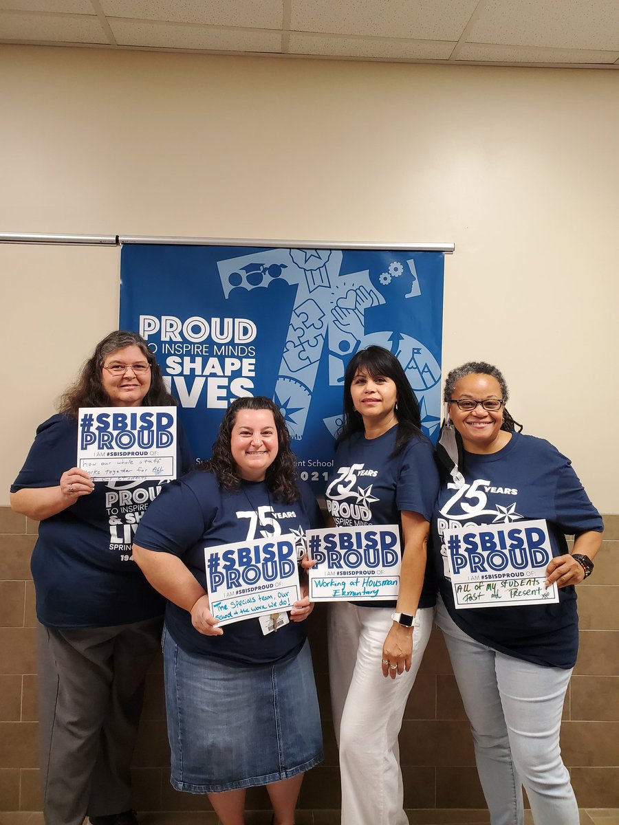 HMELibrary's tweet photo. The Specials team @HousmanElem is ready for the new year! @SBISD #sbisdproud https://t.co/YXdqaoue3s