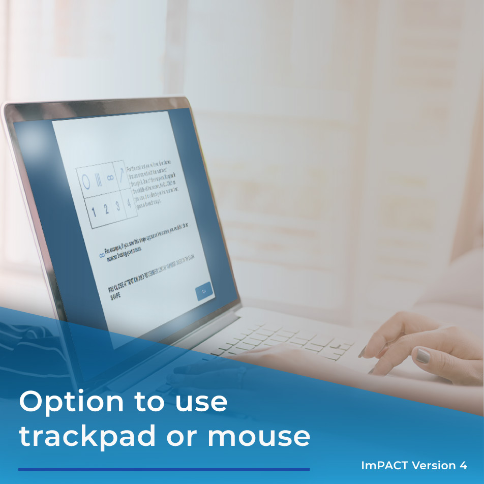 impacttest's tweet image. No Mouse? No problem.

ImPACT can now be administered using a trackpad as separate normative data is available for trackpad and mouse.

#ImPACTVersion4 #concussiontesting #backtoschool