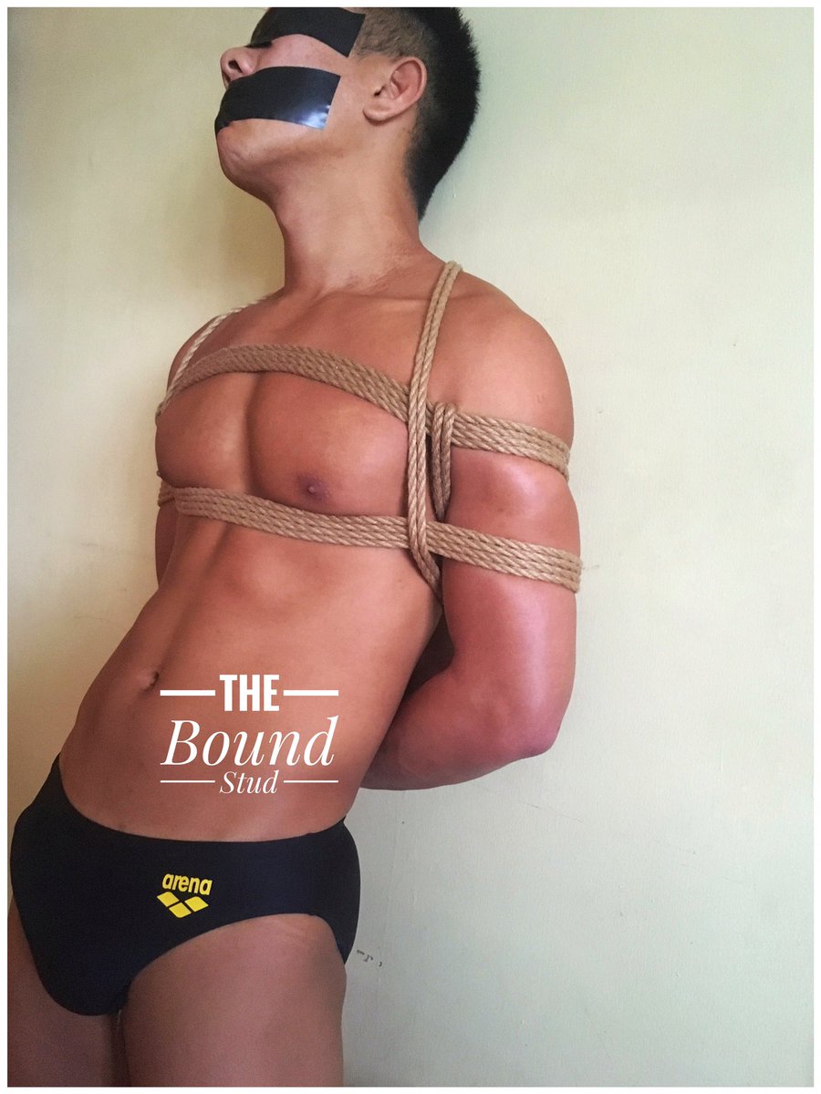 theboundstuds's tweet photo. It was one of those hot sunny days when Pete came to see me. 

At 24, he had a glistening tan with a slender build. An avid swimmer.

‘I just wanna be tied in my speedo. It makes me so horny just thinking about it. I had to conceal my boner on my way here.’ He later revealed. https://t.co/XmiZdbFqGW