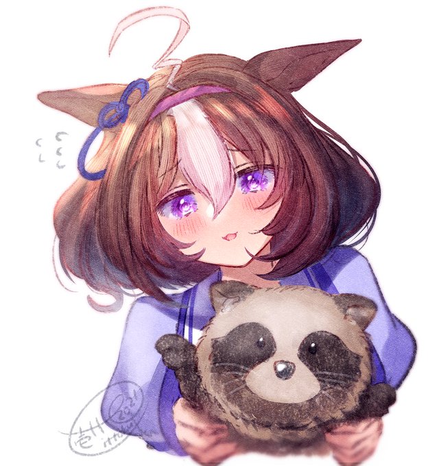 メイショウドトウ(ウマ娘) 「メイショウドトウとタヌキ #ウマ娘 」|壱