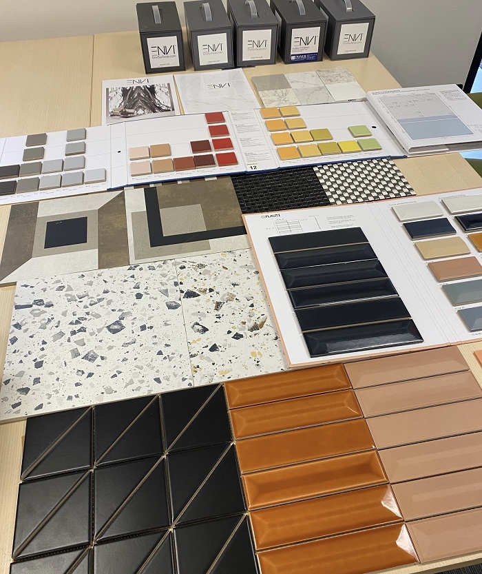 We have been enjoying Rep Days at our Holland office this summer to restock our library with fresh new products. Check out these gorgeous new tile options!