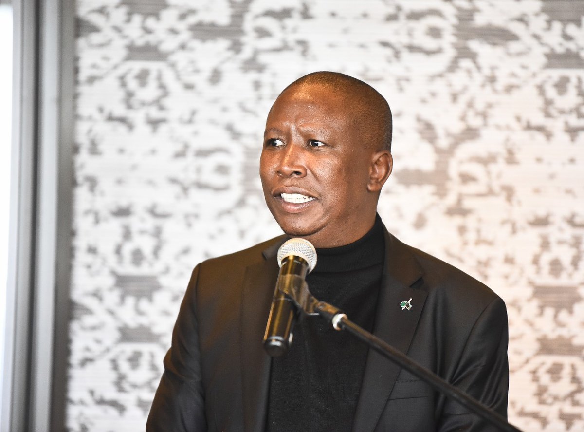 EFFSouthAfrica's tweet photo. [In Pictures]: CIC @Julius_S_Malema  giving a keynote address at the lunch celebration of Commissar @GardeeGodrich's admission as an attorney of the High Court today. #CongratulationsGodrichGardee https://t.co/128QYt3cSd