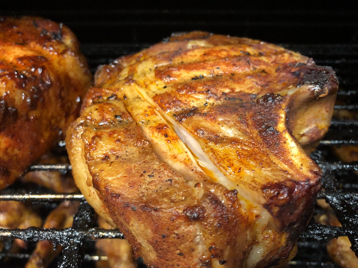 doc_watsons's tweet photo. Dine in - Patio is open - Carry Out - Curbside
Thursday's Special
Smoked Bone-in Pork Chop - 2 inch cut with homemade cornbread.
Only at Doc Watson's Smokehouse in Romeoville.
#porkchop #smokehouse #bbq #docwatsons https://t.co/Bb1OnJU7SO