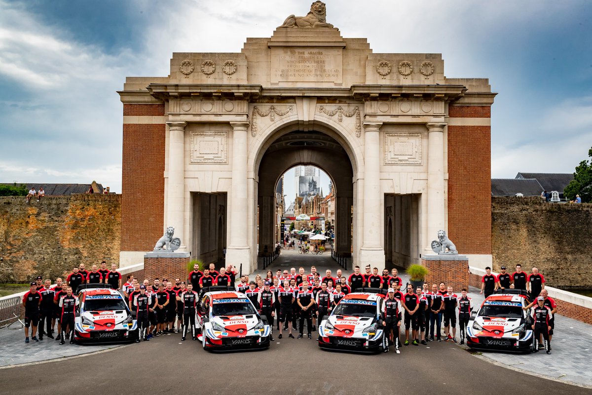 Family photo 📸

#ToyotaGAZOORacing #PushingTheLimitsForBetter #YarisWRC #WRC #YpresRally