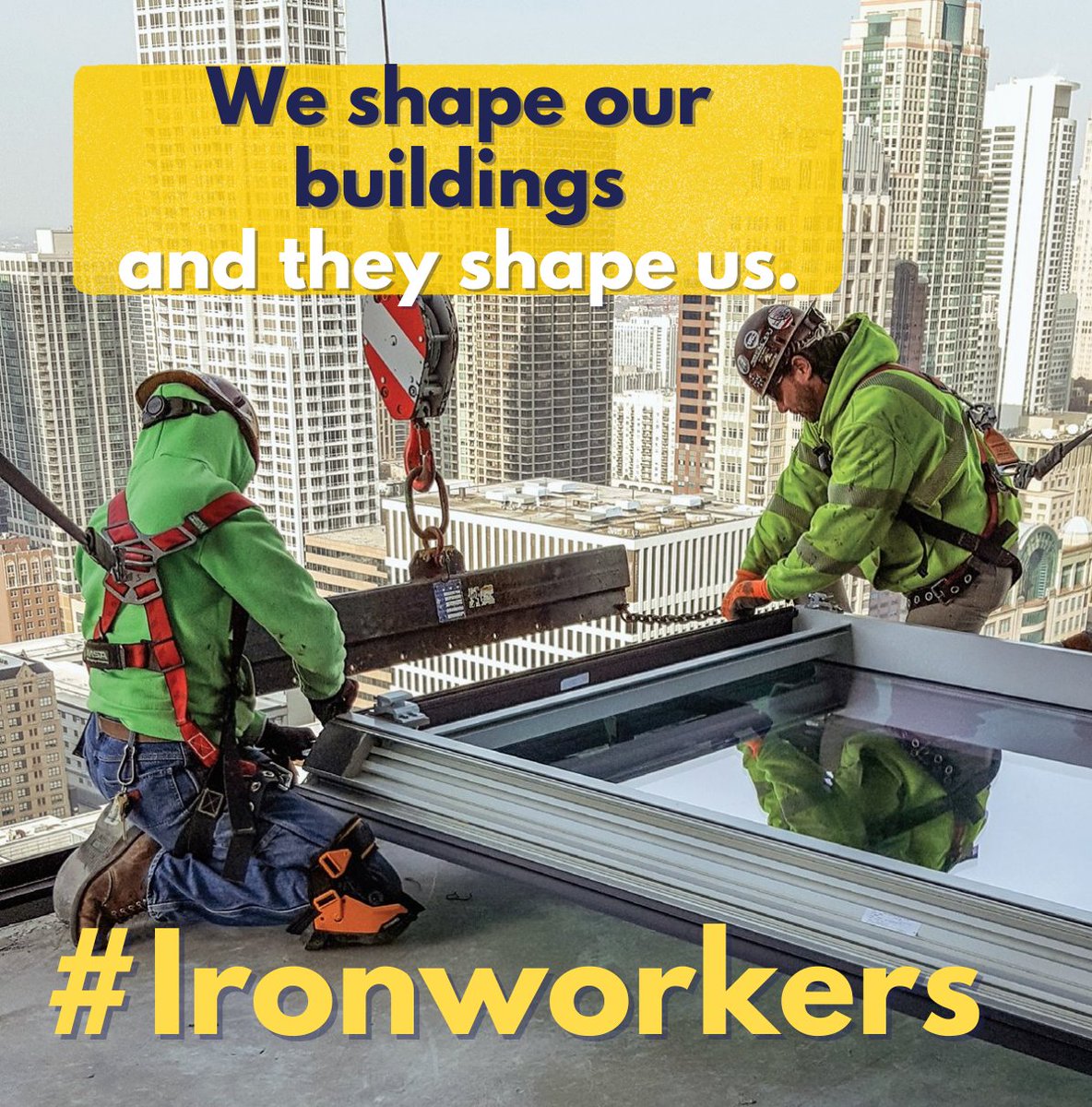 Ironworkers: building our nation one skyline at a time. 

#ironworkers #buildbig #highrise #ironworkernation