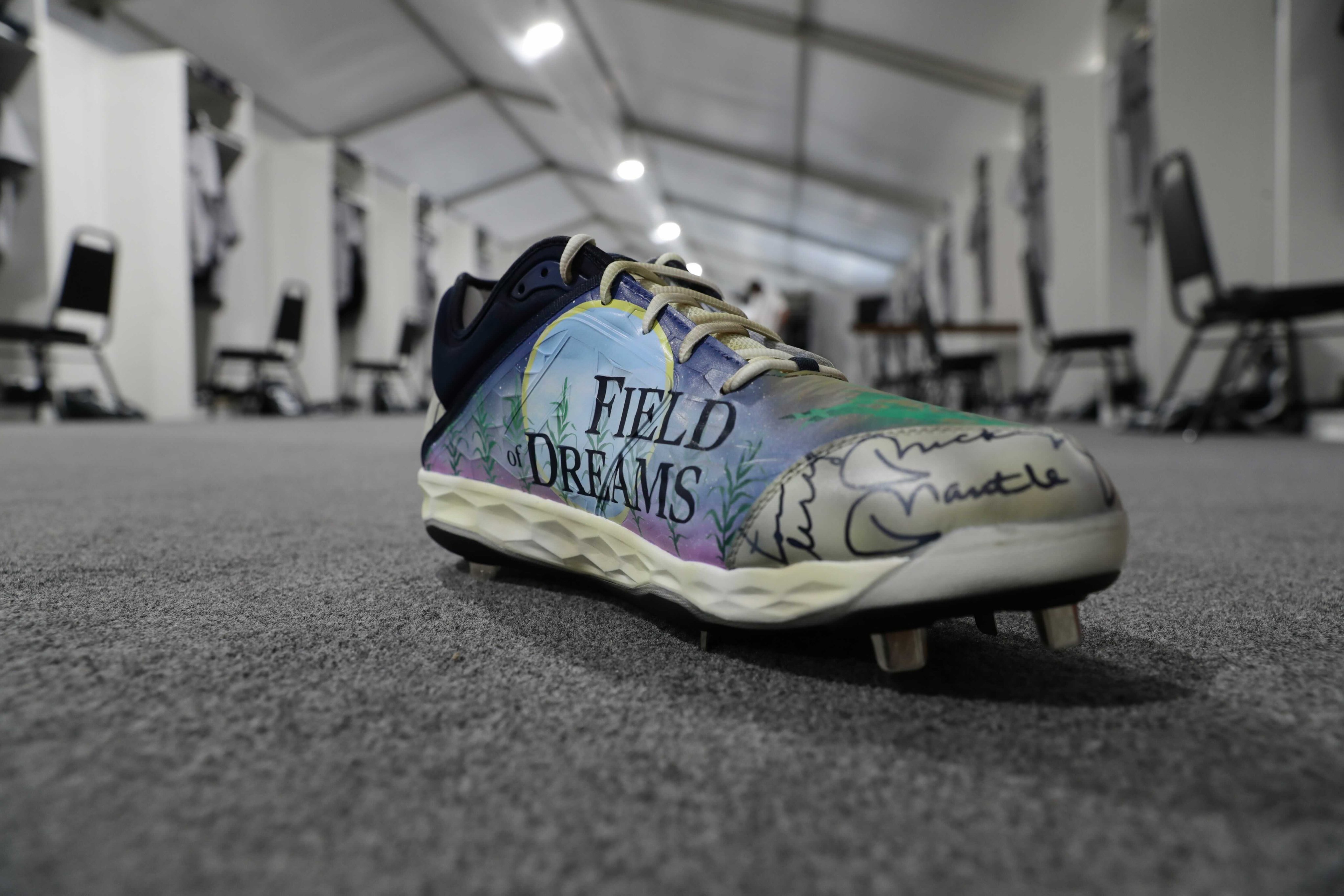 Yahoo Sports on X: Aaron Judge's cleats for tonight's Field of