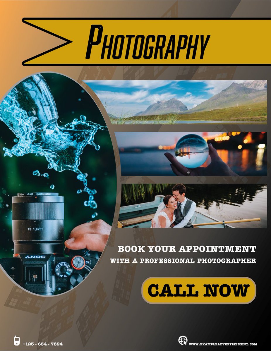 4theGraphics's tweet photo. Photography Flyer Layout I have Designed this one to me looks amazing...
#photography #4thegraphics #adobeillustrator https://t.co/yx4ZJzIsim