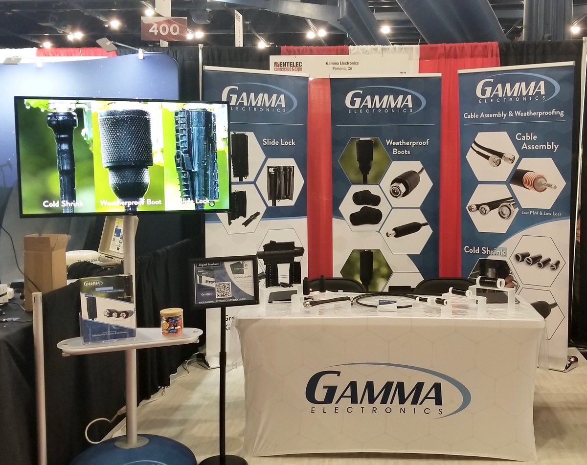 GammaShrinkTube's tweet photo. There's still time to join us at #ENTELEC. We'll be at Booth 212 until the Exhibit Hall closes at 2:00pm.
#entelec2021 #gammaelectronics #coldshrink #rfcables #rfweatherproofing #houston #houstontexas #electronics #tech https://t.co/7nm9JxMTIh