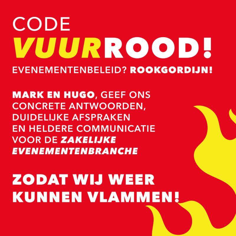 #codevuurrood De zakelijke eventbranche wil duidelijkheid en heldere communicatie!