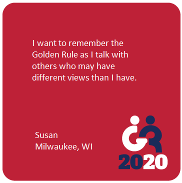 NICDInstitute's tweet photo. Everyday Americans pledging to practice the Golden Rule across our political differences, are listening to and learning about each other. Will you? https://t.co/XkCMXISCXT #WeavingCommunity #ListenFirst #GoldenRule2020 https://t.co/ud0QSJWcmN