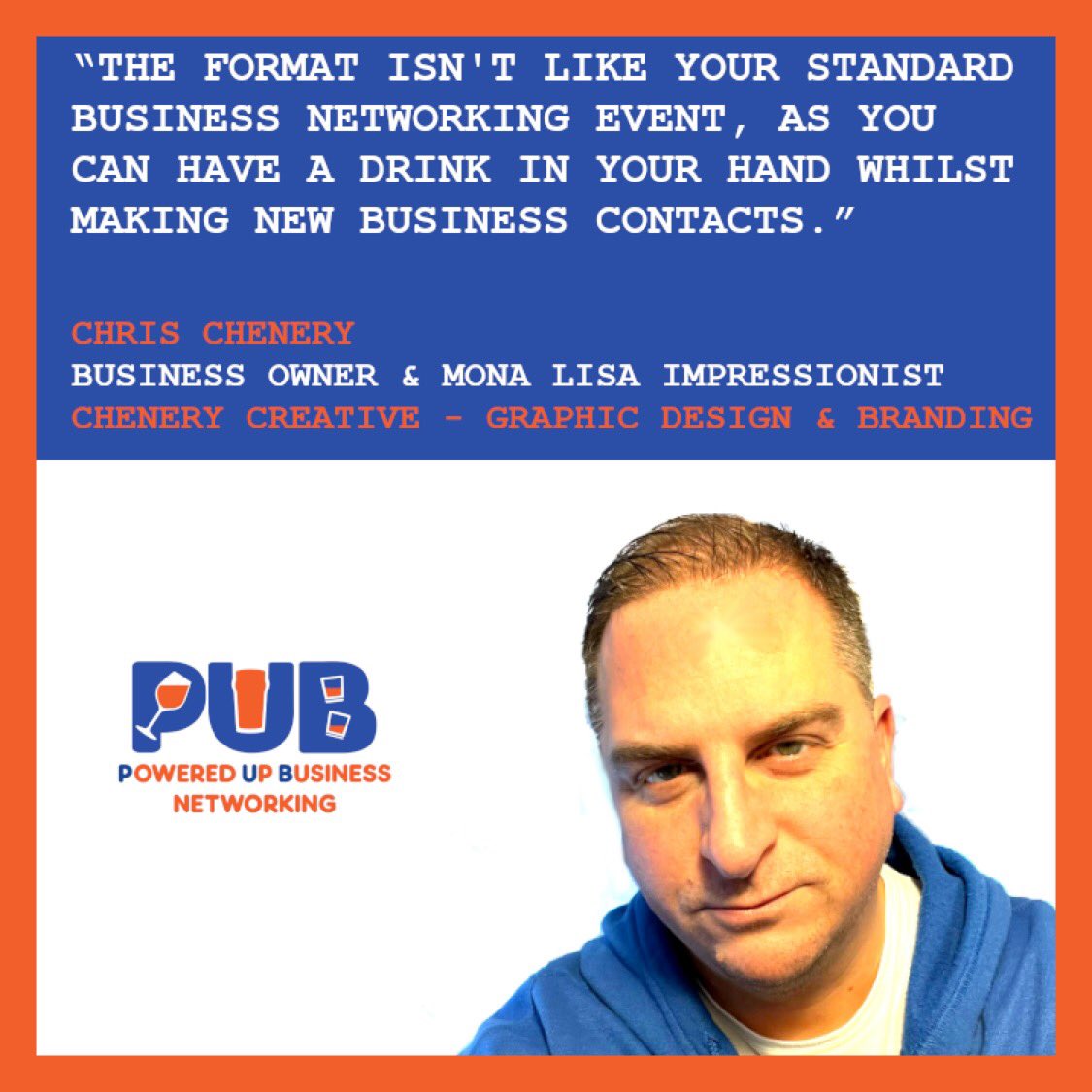 We are not like other networking events. We’re about making sure you have an enjoyable night AND making great business contacts. As Chris from <a href="/CheneryCreative/">Chenery Creative</a> testifies! #businessnetworking #ukbusiness