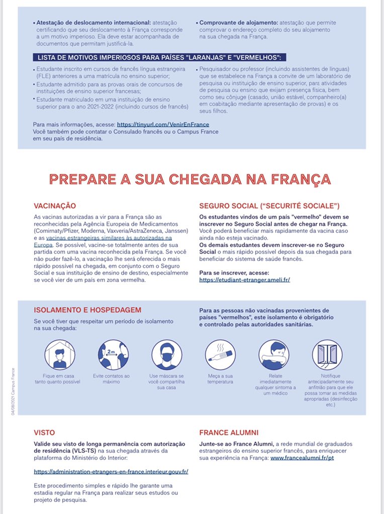 franceaubresil's tweet photo. 📚🔬Estudantes e pesquisadores internacionais, a França está à sua espera. Veja as providências a serem tomadas antes da viagem. 🔽 https://t.co/UyrmIhqBpV