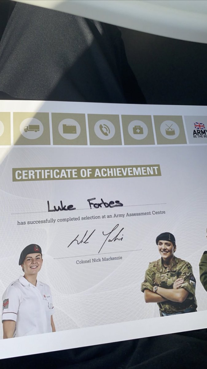 Super proud moment my youngest son has passed his army Assessment he’s following his dreams and doing something amazing with his life #onwardsanduowards #britishArmy #postivevibes