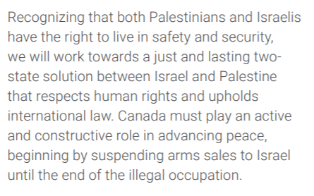 genevievejoelle's tweet photo. After years of pushing for the #PalestineResolution, I’m glad to see an arms embargo against Israel is now official @NDP policy

So proud of everyone who fought for this. An arms embargo is the bare minimum of what the NDP should be calling for

We need boycotts &amp; divestment, too https://t.co/72xs5H3t85