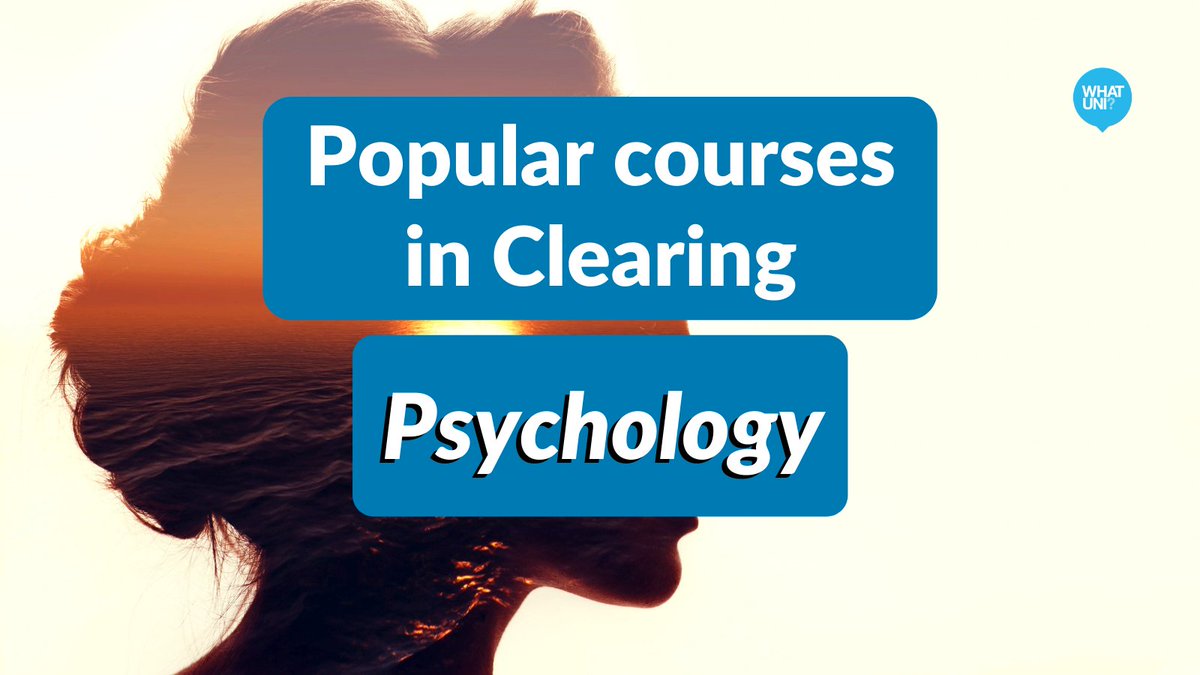 Whatuni's tweet photo. There are still places available for Psychology in Clearing! π§ See which unis are offering courses: https://t.co/QVi1uAJrMC
#ClearingSquad #Clearing #UniClearing #Career #Year13 #ALevelResultsDay #ALevels #ALevelResultsDay2021 #ALevels2021 #ALevel #Psychology #PsychologyStudies https://t.co/4Ac1gfPE7G