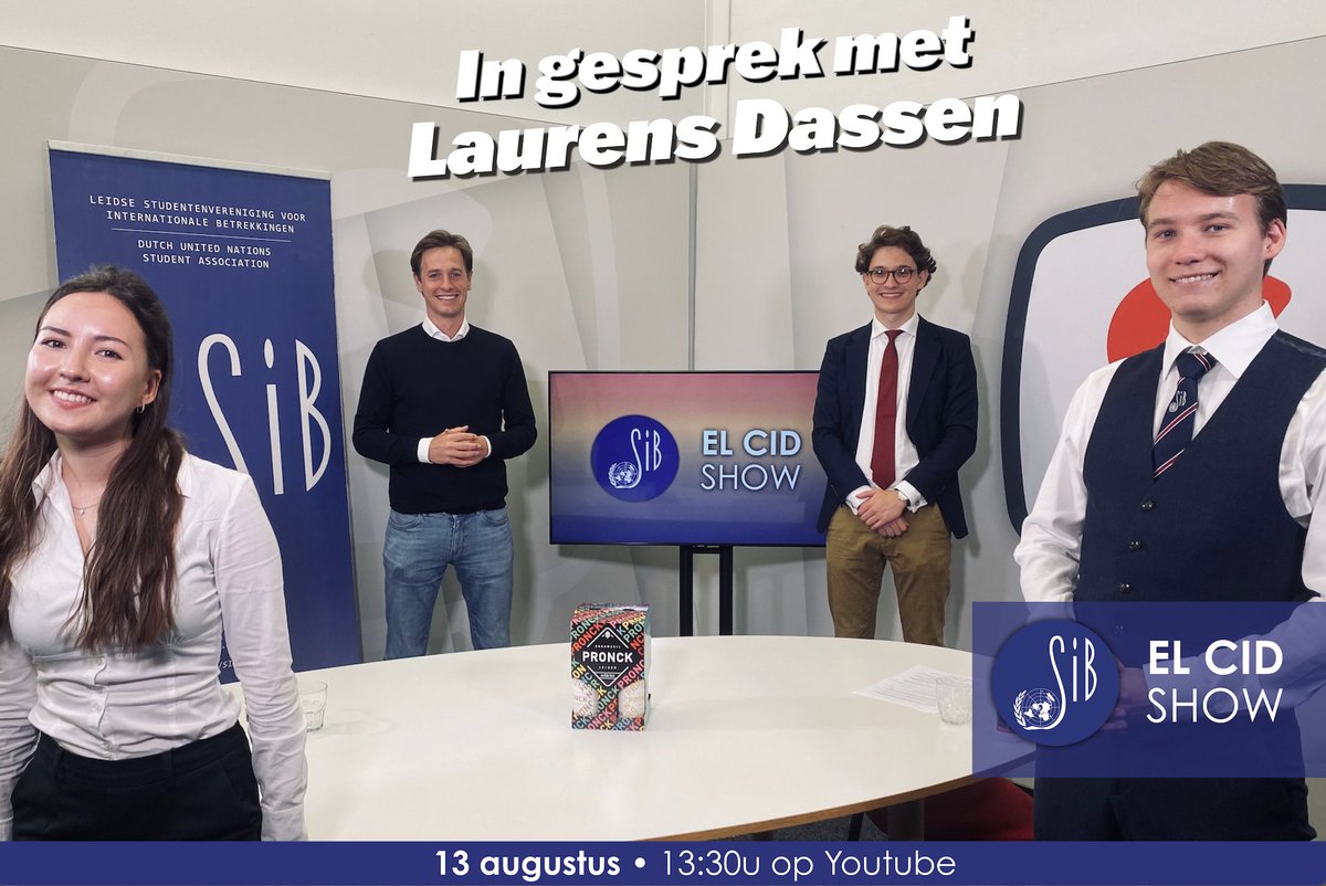 SIBLeiden's tweet photo. Morgen vanaf 13:00 zendt SIB-Leiden twee interviews uit onder het mom van de 'SIB-EL CID Show' ter introductie aan de aankomende studenten, met o.a. fractievoorzitter van @VoltNederland @DassenLaurens! Te zien op Youtube. https://t.co/u032ADNss2