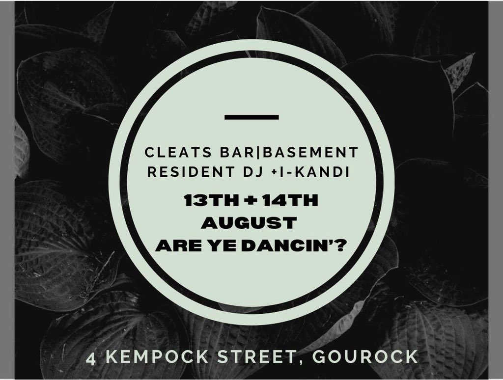 CleatsBar's tweet photo. Welcome back live music and dancing till late💃🏻🕺🏻🎶

#SeeYouAtTheBar #Cleats #CleatTweet #Gourock https://t.co/NOPKeziHG7