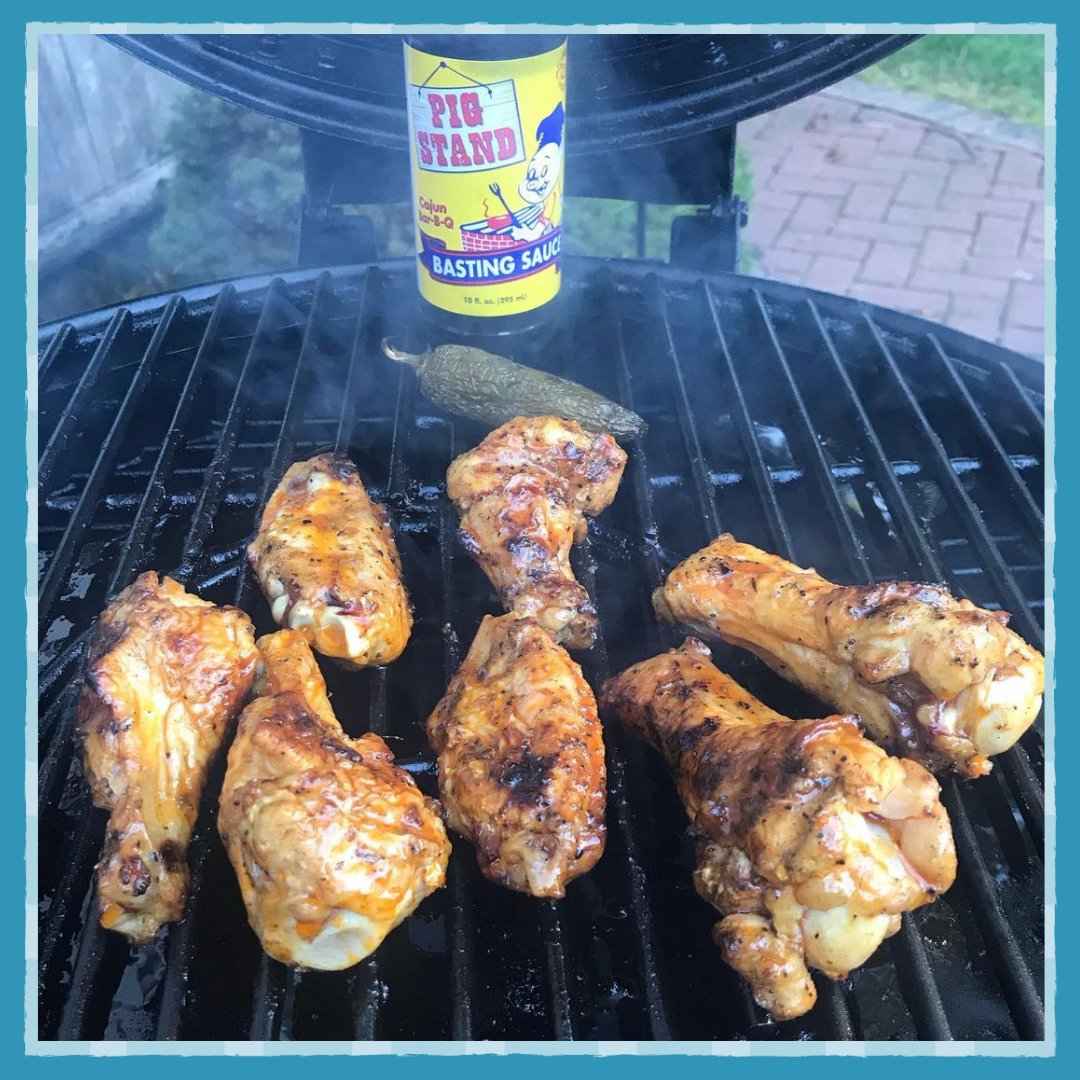 karysroux's tweet photo. Can't beat chicken on the grill, especially when its gets spritz with our Pig Stand Cajun Bar-B-Q Basting Sauce 🔥

📸 @kylemav85 

#karysroux #pigstand #bbq #bastingsauce #certifiedcajun #grill #barbeque https://t.co/ltu9RbHbLY