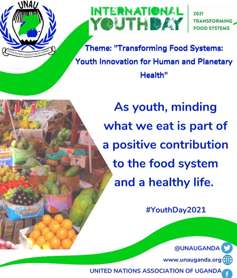 Are you mindful of your food?? 
If not,  start your journey to minding your food on this #YouthDay2021. 
#YouthDayUg2021