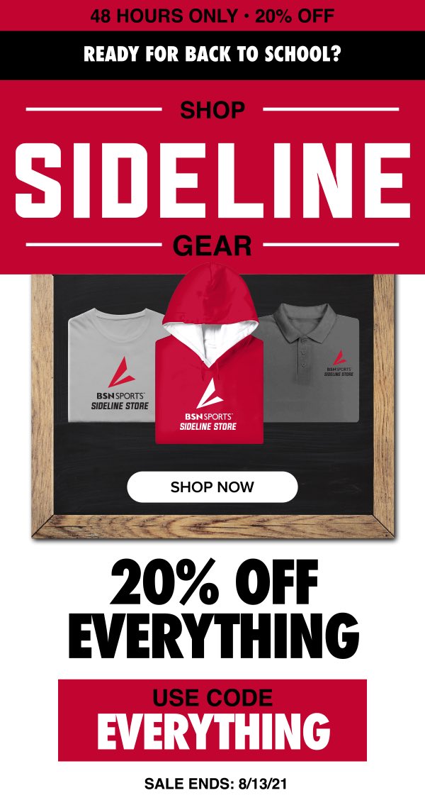 Back to school season is here! Save on new gear for the new school year 📚 ✏️ 
Shop now - sideline.bsnsports.com
#BackToSchool #SidelineStore #BSNSPORTS #SpiritWear #FanWear #FanGear