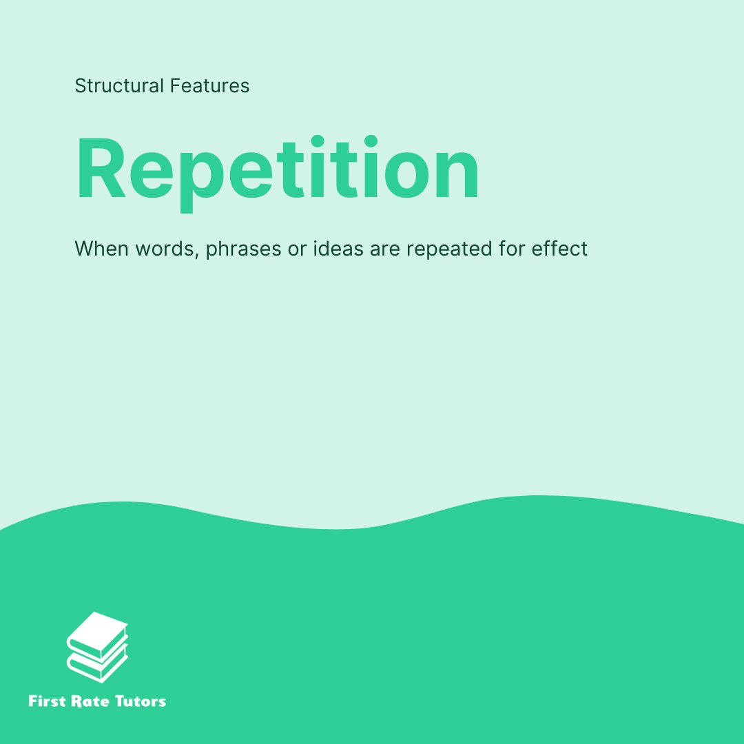 FirstRateTutors's tweet photo. Repetitive features can highlight key meanings, indicate a development or show a lack of change.

#gcse #gcse2021 #gcses #gcses2021 #gcsememes #gcserevision #gcseenglish #gcsestudygram #studygram #study #studymotivation #studynotes https://t.co/hXaWKsX3RL
