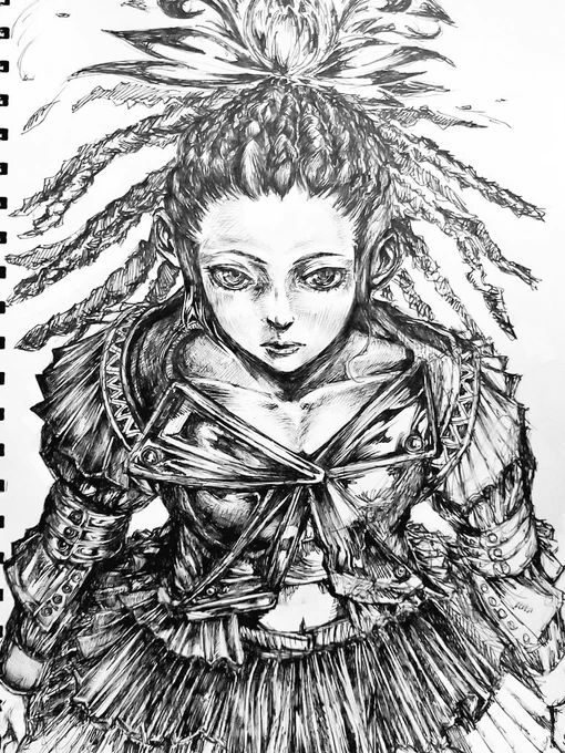 追記しました😅

集中力切れてしまいました😥
完成は無理でした😅

#イラスト 
#illustration 
#オリジナル 
#Original 