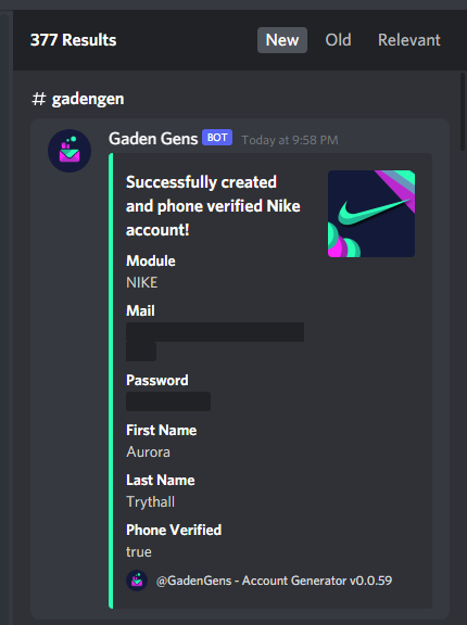 Gaden Gens on Twitter: "Our Nike account is still unmatched 🚀 Thanks to our request based Module having enough Nike accounts is easy for Gaden 😉 How many pairs