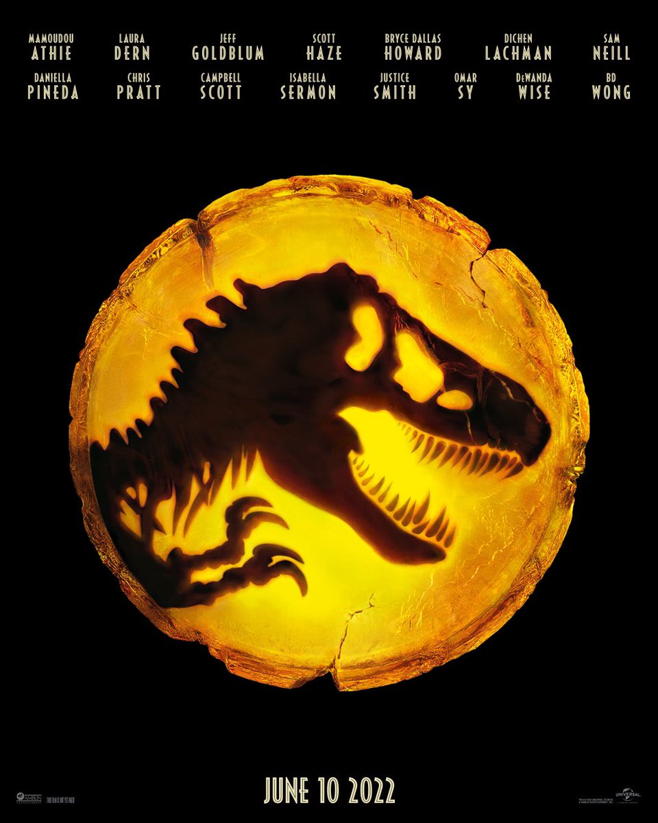 movieposterguy's tweet photo. It costs $0 to retweet and inform the masses that on June 10th the next chapter in one of the biggest franchises in the history of cinema will be released to the world. #JurassicWorldDominion - #JurassicWorld https://t.co/SsIzl6RYO9