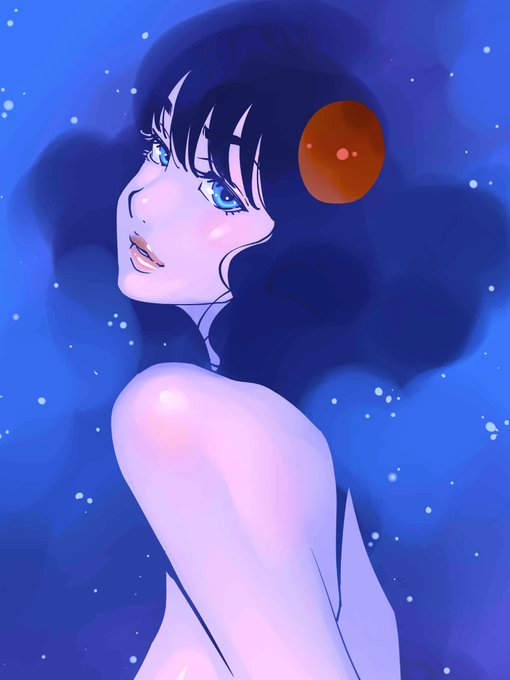 #青を見て体感温度をさげる 
熱帯夜も一休みなので夏風邪にお気をつけて☄ 